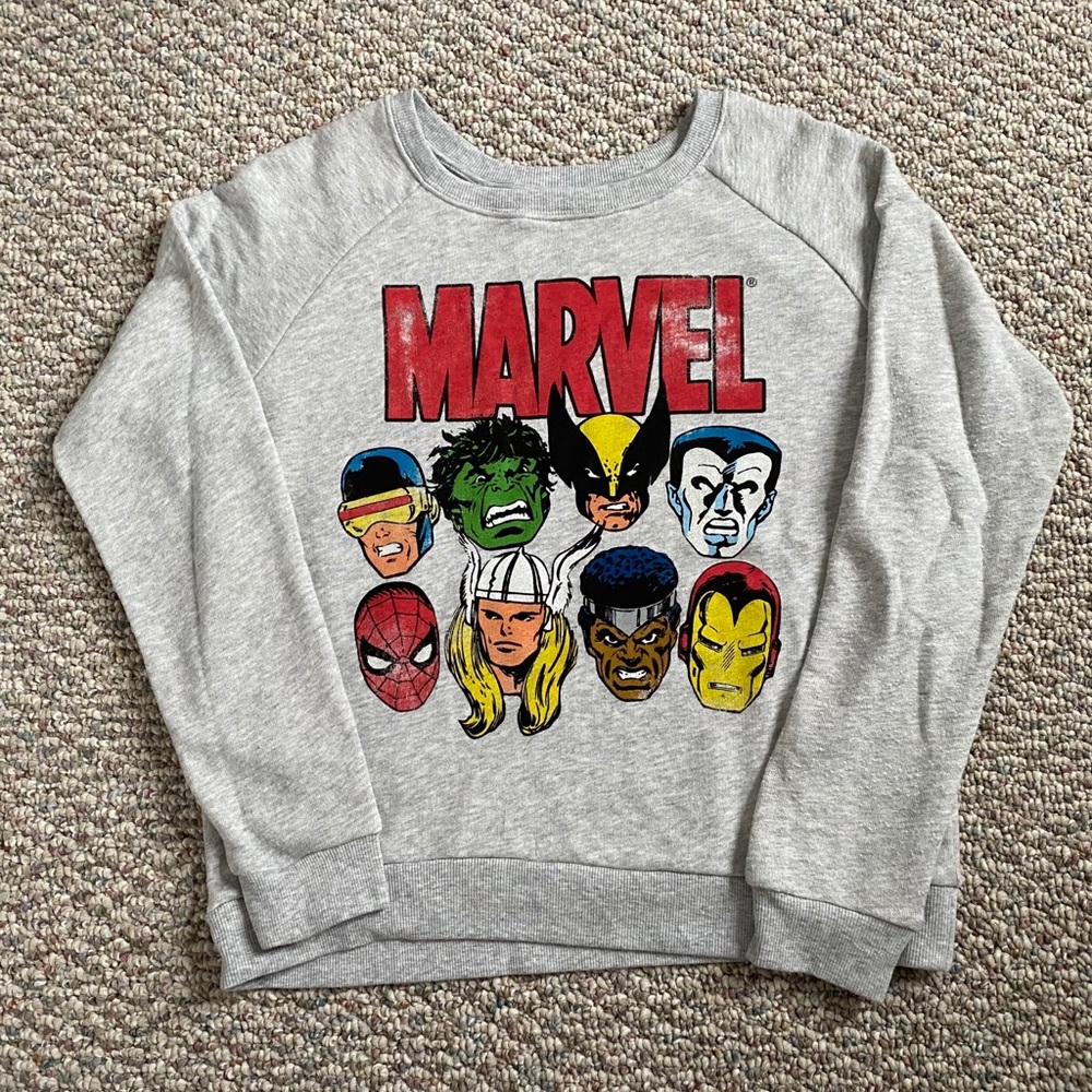 Forever 21 Crew neck Marvel sweatshirt